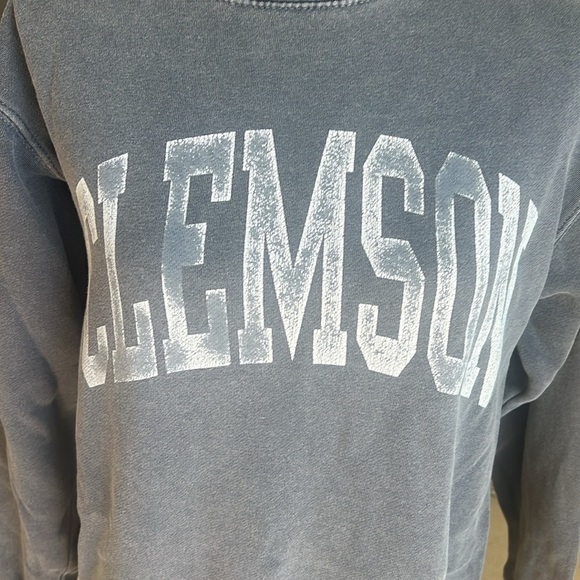 CLEMSON SWEATSHIRT - COMFORT COLORS - SIZE S - Picture 2 of 4